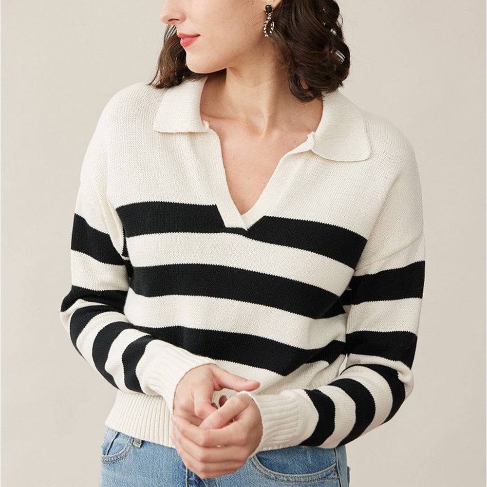 🌟Cropped striped sweater NWT🌟